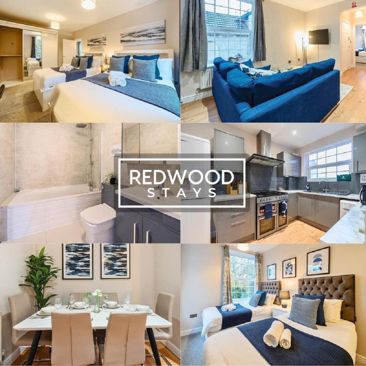 Newly Refurbished Spacious Serviced Apartment For Contractors And Families, Free Wifi & Netflix By Redwood Stays Farnborough  Zewnętrze zdjęcie